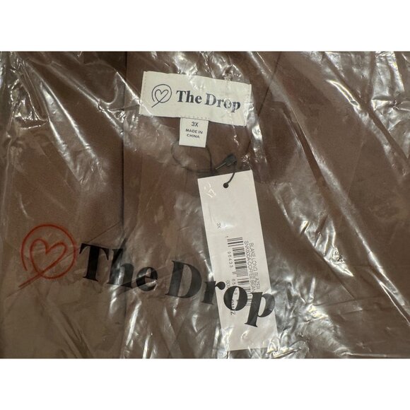 The Drop Womens Brown Blazer 3X Single Button Closure - Picture 4 of 4